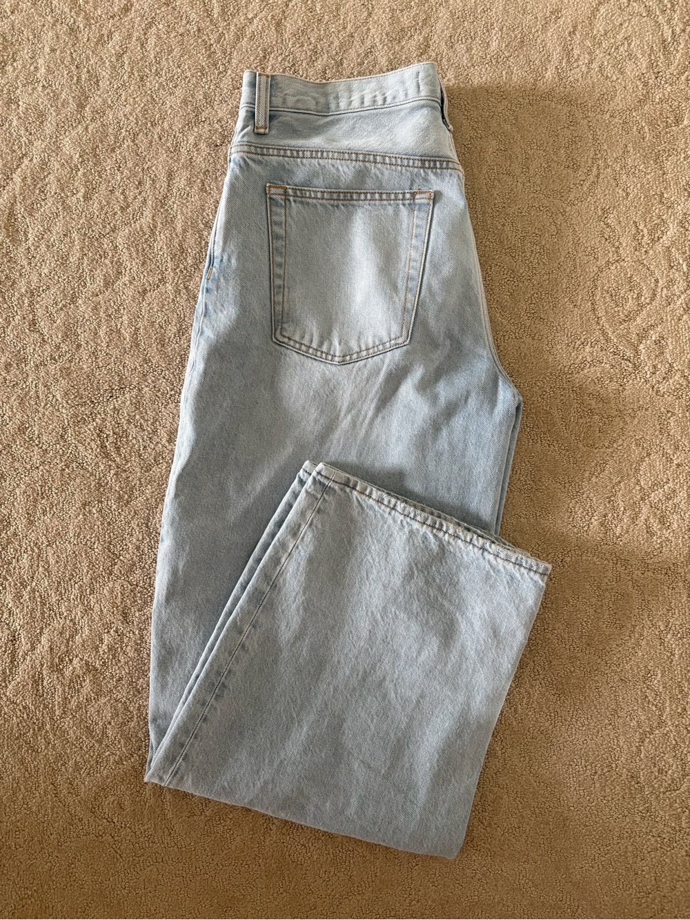 Denim Forum Light Blue Wide Leg Jeans - Picture 4 of 6